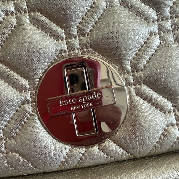 Kate Spade Metallic Quilted Crossbody Bag - Picture 3 of 9